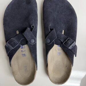 Birkenstock Black Suede Loafers